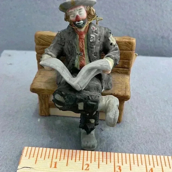 Emmett Kelly Jr Flambro Limited Edition Hobo Clown "Looking Out to See" Vintage - Picture 3 of 9